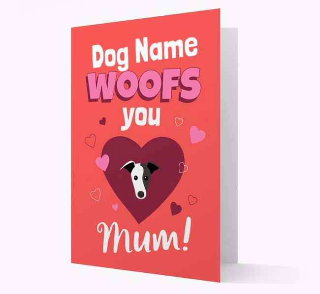 'I Woof You Mum' - Personalized {breedFullName} Card 